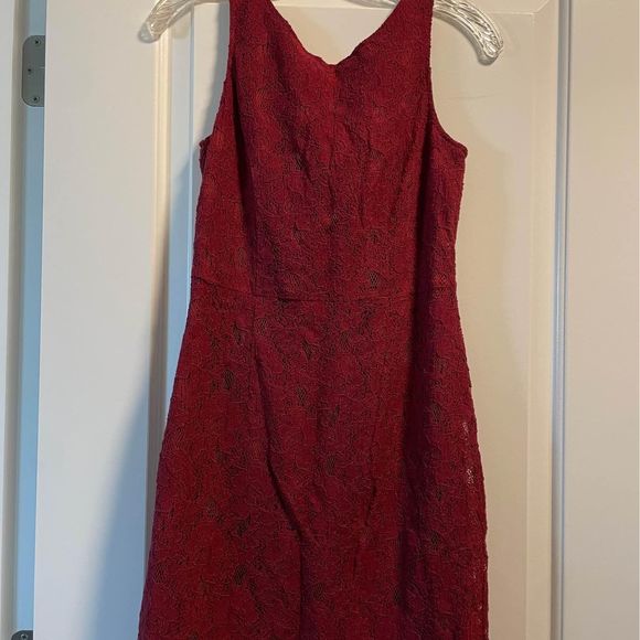 Banana Republic Women's Maxi Dress Size 4 Red - Picture 2 of 10